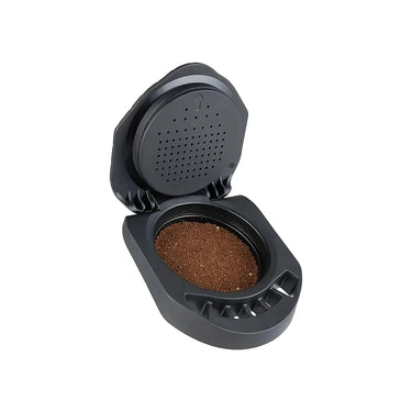 Vista frontal de adaptador de café molido compatible con máquina Dolce Gusto