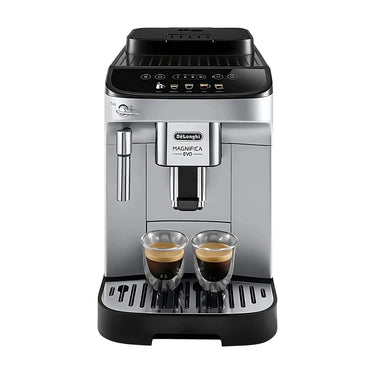 Vista frontal de la cafetera superautomática Delonghi Magnifica Evo