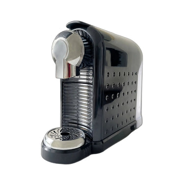 Vista lateral de la cafetera Zena, compatible con cápsulas Nespresso