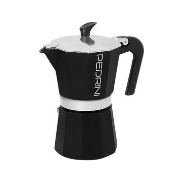 Vista frontal Pedrini Cafetera Moka Italiana Aroma (6 tazas)