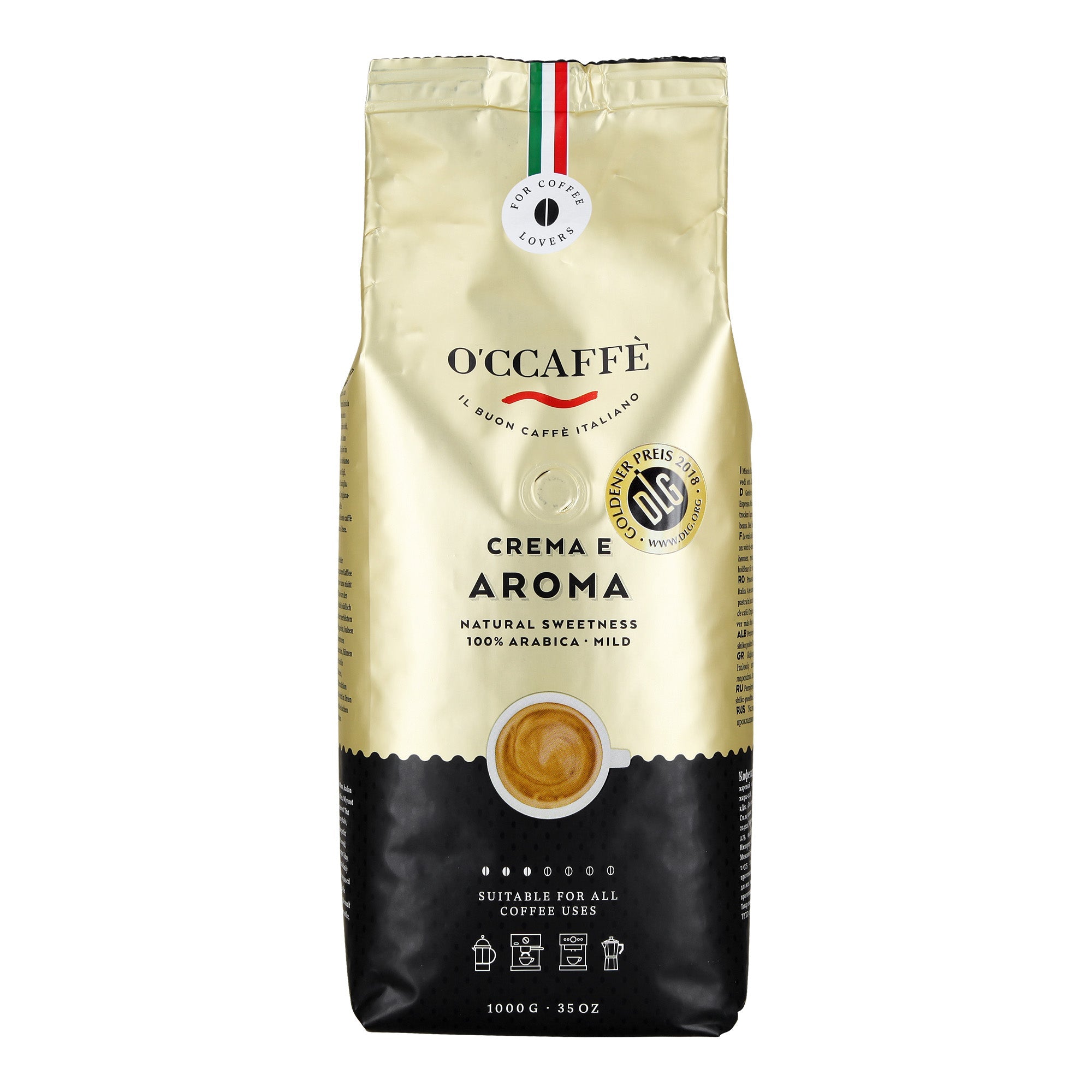 Café en grano Crema y Aroma Italia