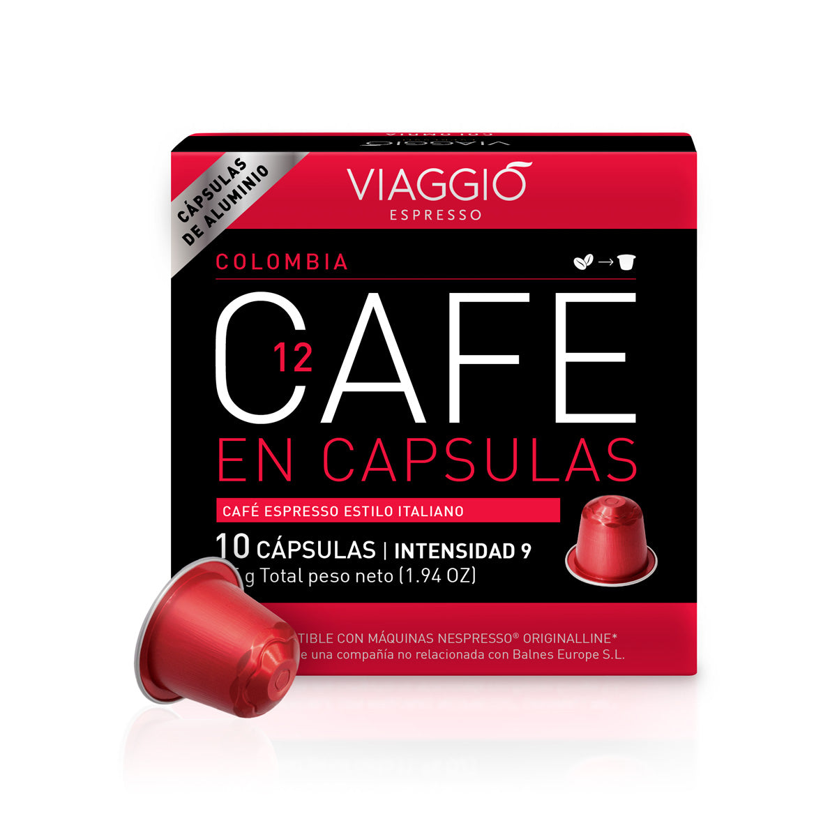Viaggio Colombia - 10 Cápsulas Compatibles para Nespresso