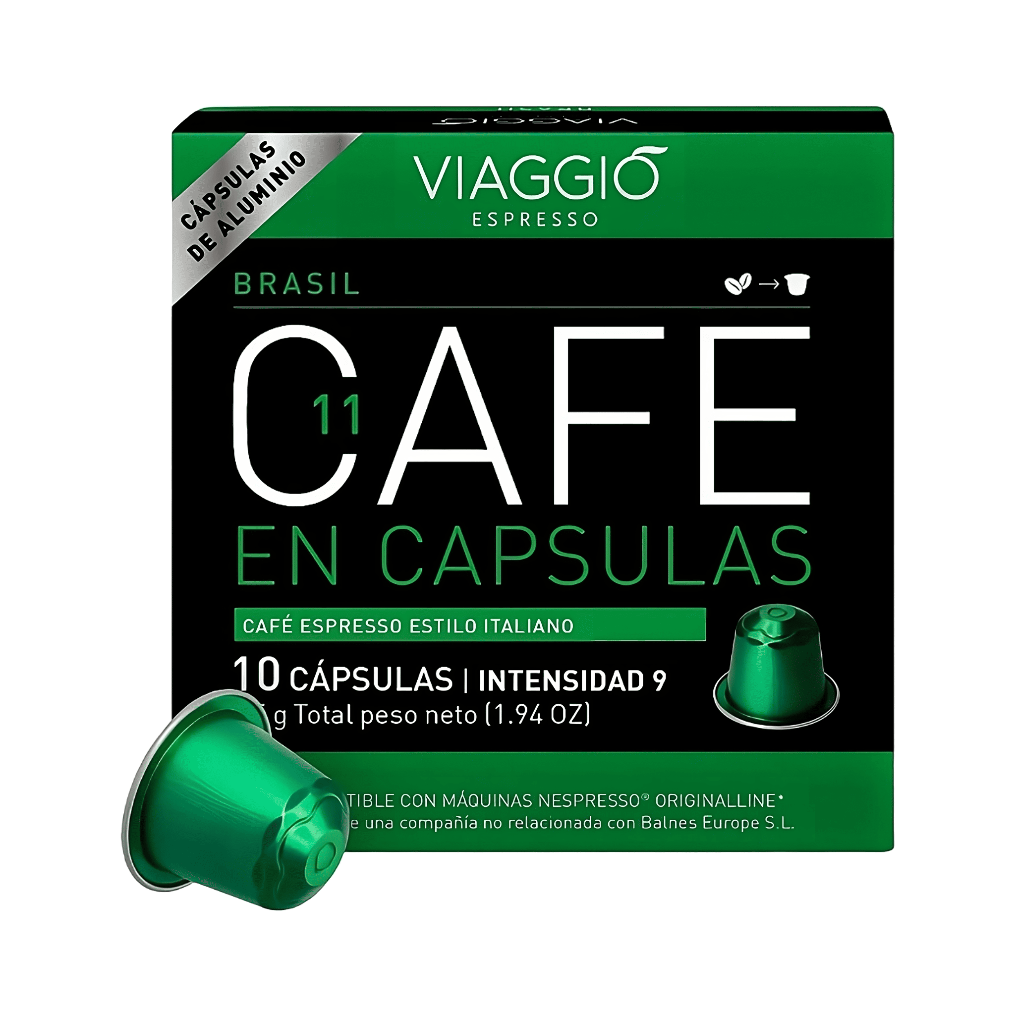 Viaggio Brasil 10 cápsulas compatibles con Nespresso