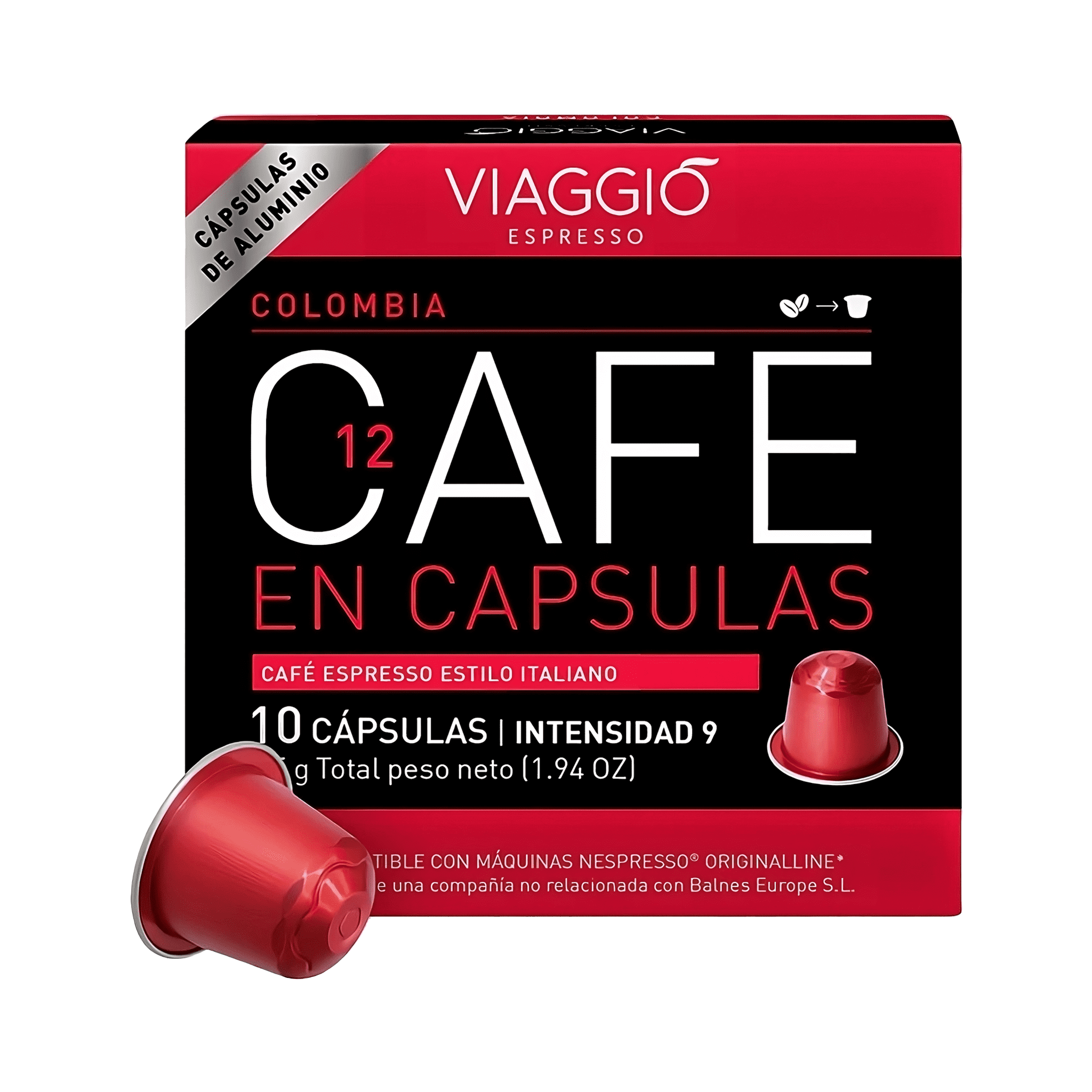 Viaggio Colombia 10 cápsulas compatibles con Nespresso