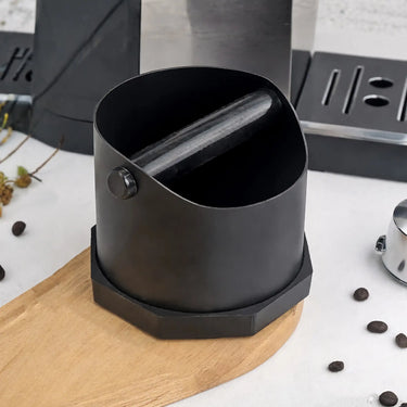 Knock Box de acero inoxidable para café