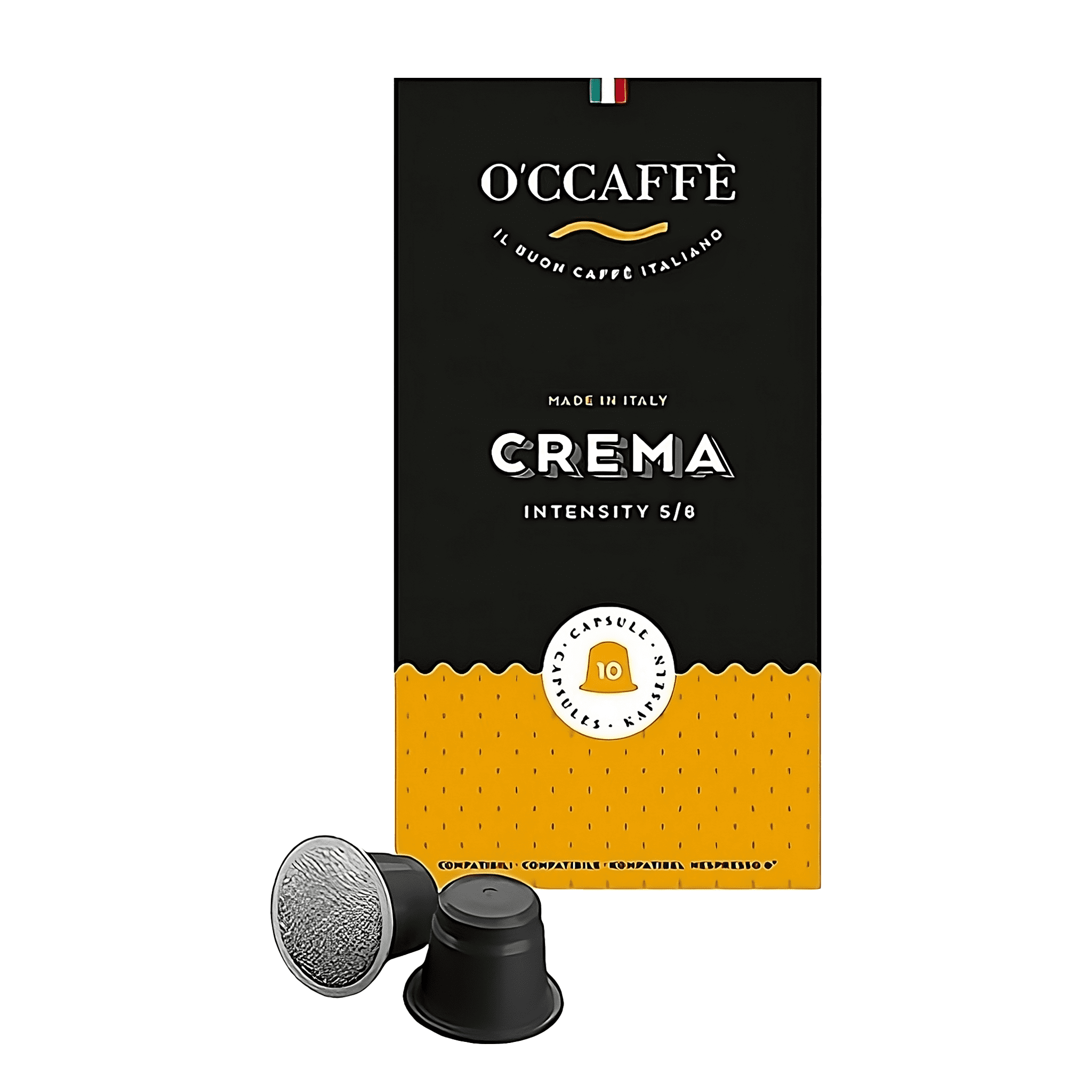 Occaffe Crema 10 Cápsulas Compatibles para Nespresso