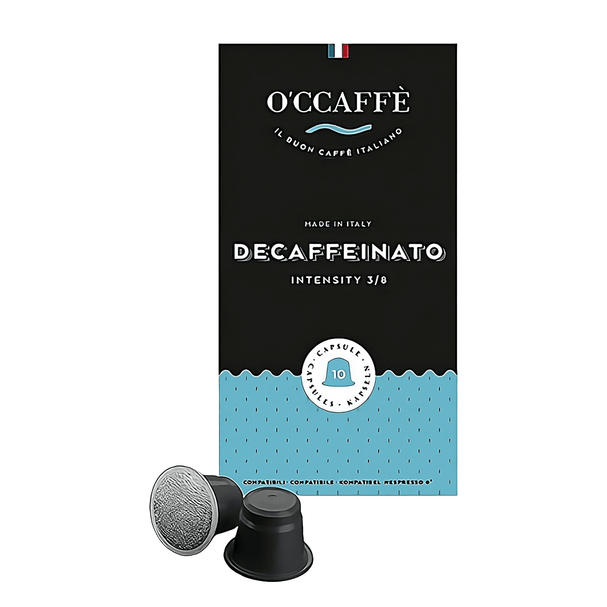 Occaffe Descafeinado 10 cápsulas compatibles con Nespresso