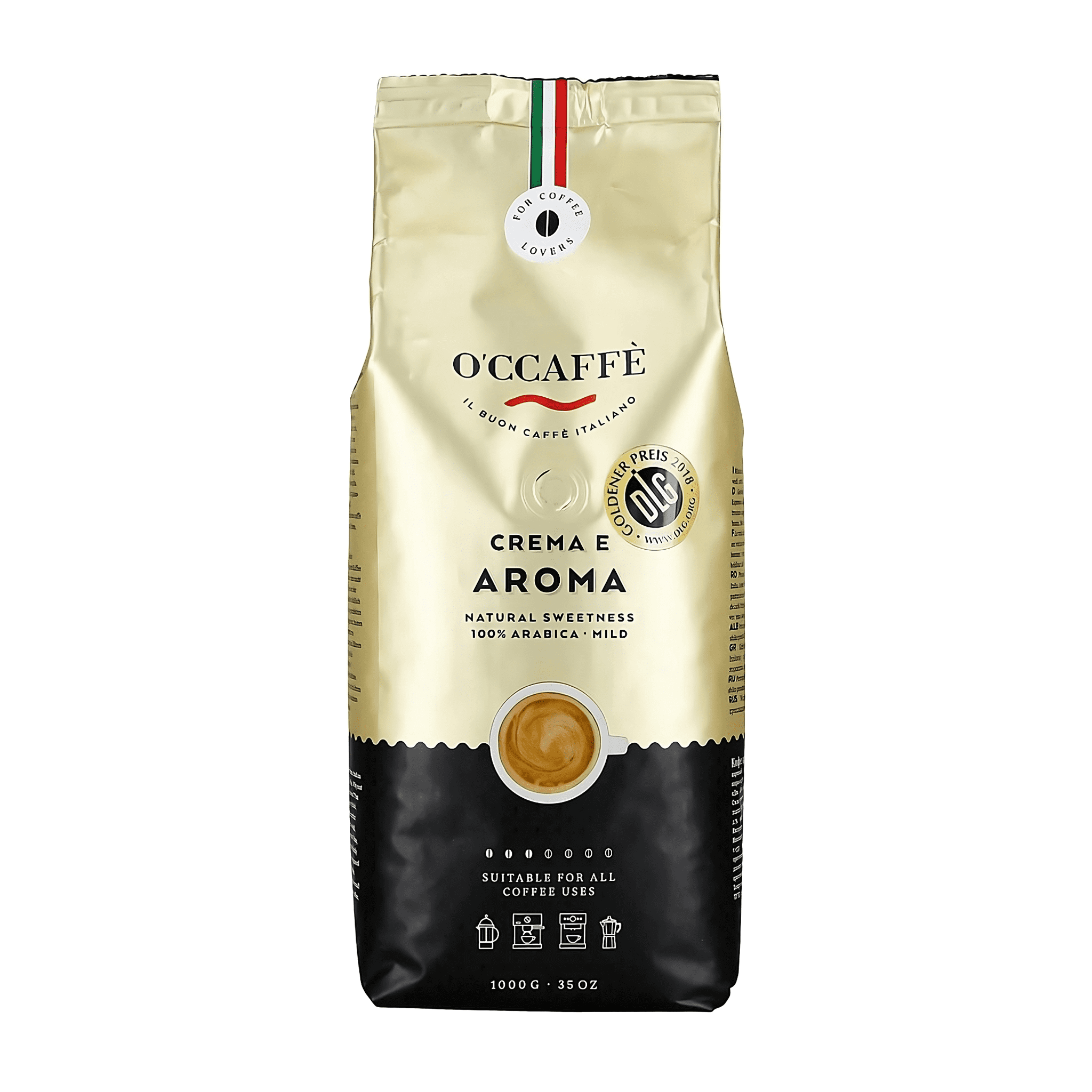 Occaffe Crema e Aroma 1kg grano entero