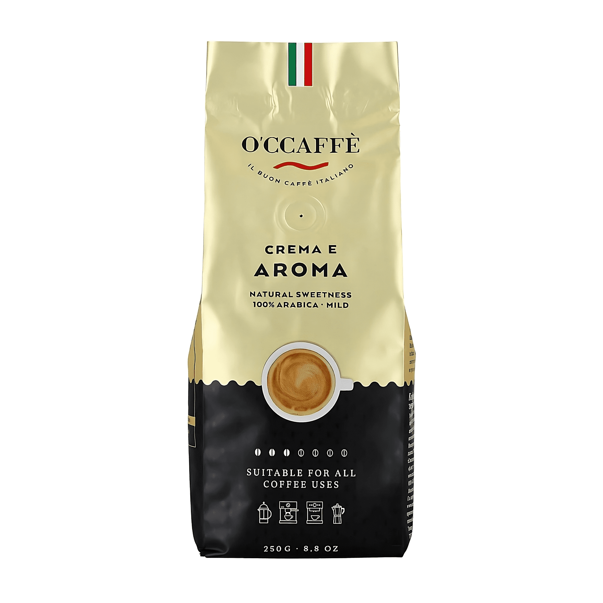 Occaffe Crema e Aroma 250g grano entero