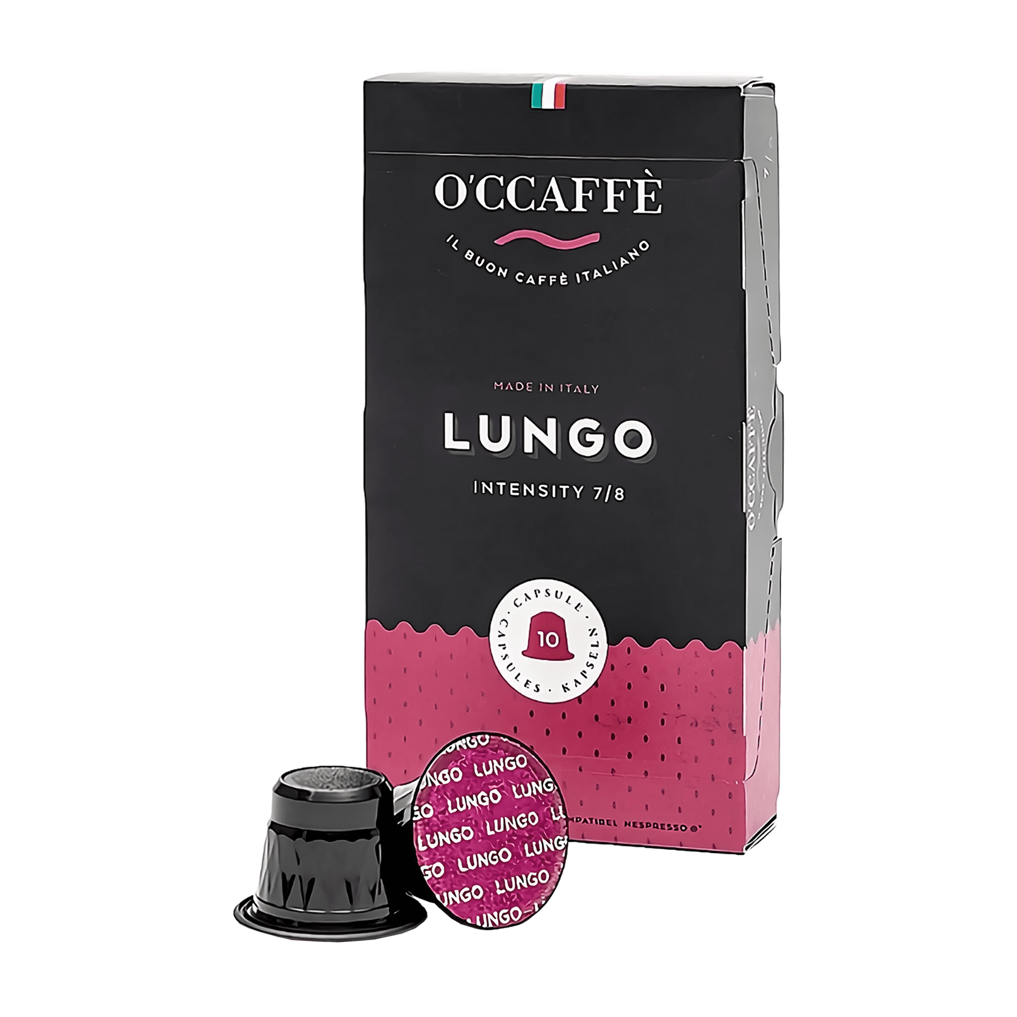 Occaffe Lungo 10 cápsulas compatibles con Nespresso