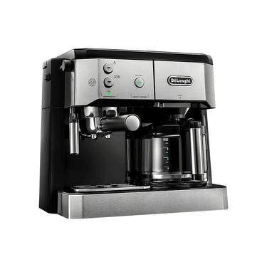 Vista lateral de la cafetera semiautomática Delonghi La Combi