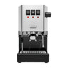 Vista frontal de la cafetera semiautomática Gaggia Classic EVO PRO inoxidable