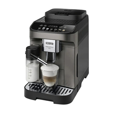 Vista lateral de la cafetera superautomática Delonghi Magnifica Evo Latte