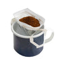 Vista de Hario pack de 22 filtros de papel My Cafe Drip en una taza