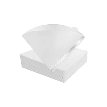 Vista de Hario pack de 100 filtros de papel blanco V60 (1-4 tazas) en uso