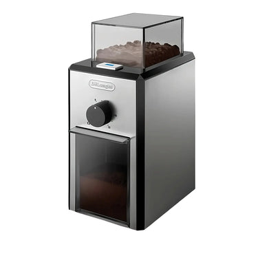 Vista lateral del molino de café Delonghi KG89