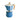 Vista frontal Pedrini Cafetera Moka Italiana Azul (6 tazas)
