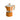 Vista frontal Pedrini Cafetera Moka Italiana Naranja (3 tazas)
