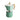 Vista frontal Pedrini Cafetera Moka Italiana Verde (6 tazas)