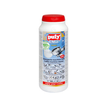 Vista frontal del detergente Puly Caff en presentación de 900 g