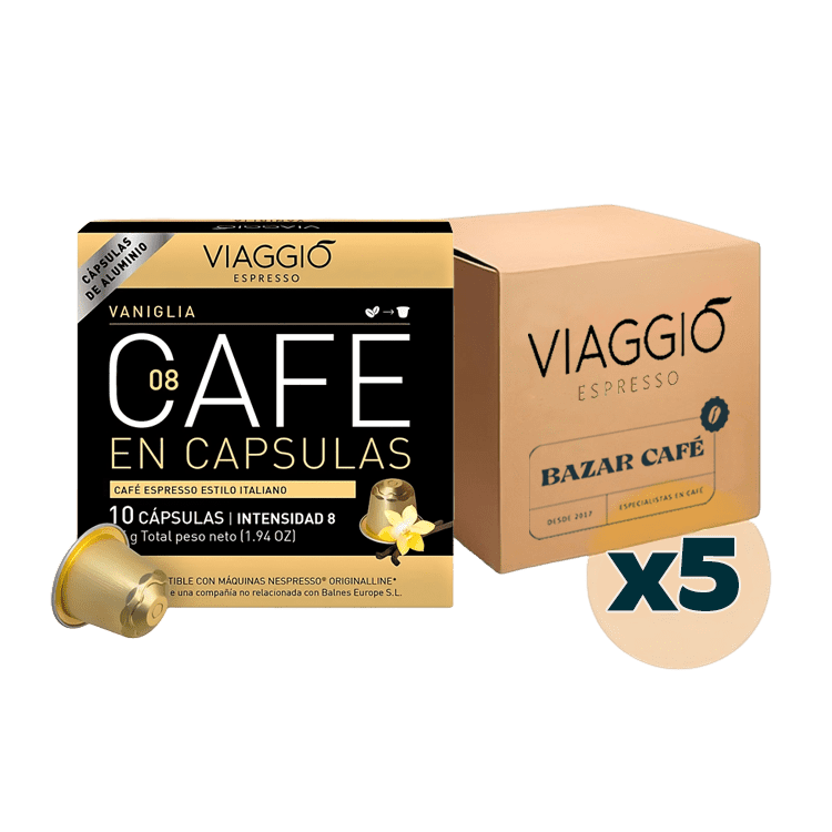 Viaggio Vaniglia - 50 Cápsulas Compatibles para Nespresso