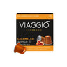 Vista frontal de Viaggio Caramello 10 cápsulas compatibles con Nespresso