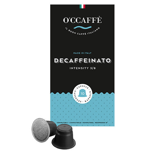 Occaffe Decaffeinato 10 Cápsulas Compatibles para Nespresso